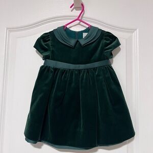 Florence Eiseman Green Velvet Dress